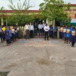 पूर्व माध्यमिक शाला मगरघटा में नवप्रवेशी बच्चों का तिलक लगाकर आरती उतारकर धूमधाम से मनाया गया शाला प्रवेशोत्सव