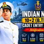 Indian Navy B.Tech Cadet Entry 2027 Recruitment: 12वीं पास युवाओं के लिए 60 पदों पर भर्ती, आज ही करें आवेदन