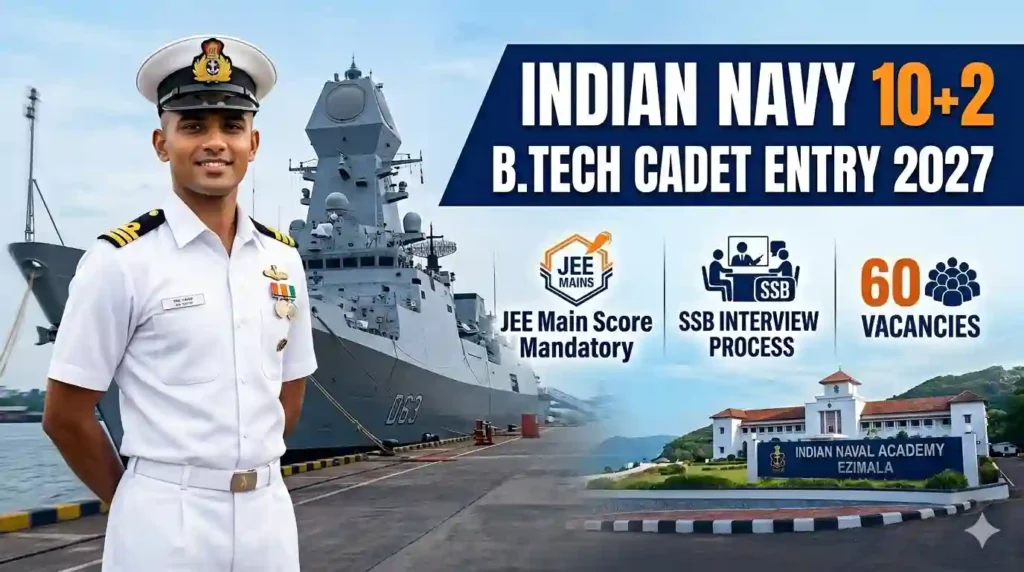 Indian Navy B.Tech Cadet Entry 2027