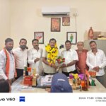 एल्डरमैन रामाधार साहू ने सांसद विजय बघेल व भाजपा जिला अध्यक्ष से की सौजन्य मुलाकात
