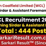 WCL Mining Sirdar & Assistant Foreman Recruitment 2026