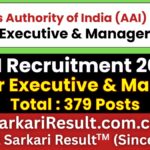 AAI Junior Executive & Manager Recruitment 2026