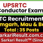 UPSRTC Bus Conductor Recruitment 2026