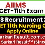 AIIMS NORCET 11th Nursing Officer Recruitment 2026