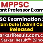 MPPSC Assistant Professor Admit Card 2026 Out