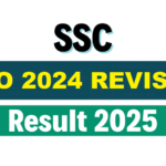 SSC CPO SI Revised Final Result 2025 Out