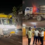 CG ACCIDENT NEWS : खड़ी पिकअप को ट्रेलर ने मारी टक्कर