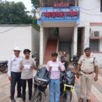 सेंट्रल एवेन्यू में स्टंटबाजी पड़ी भारी, 2 बाइक जब्त; ₹12 हजार का चालान