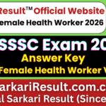 UPSSSC Female Health Worker Result 2026 Out