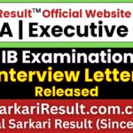 IB Security Assistant/ Executive Final Result 2026
