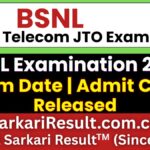 BSNL Junior Telecom Officer JTO Exam Date 2026 Out