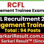 RCFL Management Trainee MT Recruitment 2026