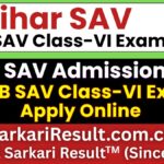 SAV Bihar Class 6 Admission Form 2026