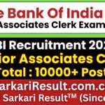 SBI Junior Associates Clerk Recruitment 2026