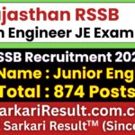 RSSB Junior Engineer Recruitment 2026