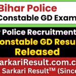 Bihar Police CSBC Constable GD Result 2026 Out