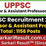 UPPSC Professor & Assistant Professor Recruitment 2026