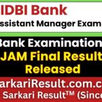 IDBI JAM Final Result 2026 Out