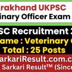 UKPSC Veterinary Officer Recruitment 2026