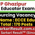 UP Ghazipur ECCE Educator Recruitment 2026