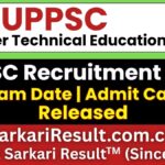 UPPSC Lecturer Technical Education Admit Card 2026