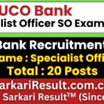 UCO Bank SO Recruitment 2026