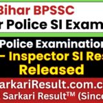Bihar Police BPSSC SI PET / DV Exam Date 2026