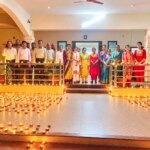 2100 दीपों से जगमगाया जनपद पंचायत पाटन का परिसर
