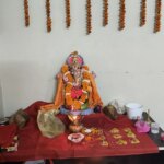 इतिहास में पहली बार नगर पंचायत पाटन कार्यालय में विराजे गणपति