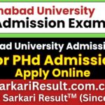 Allahabad University PHd Admission Form 2026