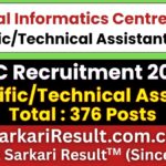 NIC Scientific / Technical Assistant Recruitment 2026