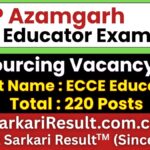 UP Azamgarh ECCE Educator Recruitment 2026