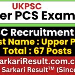 UKPSC Upper PCS Recruitment 2026