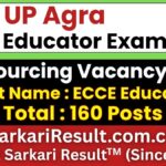 UP Agra ECCE Educator Recruitment 2026
