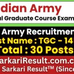 Indian Army TGC 145 Recruitment 2026