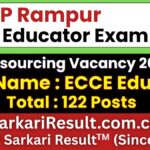 UP Rampur ECCE Educator Recruitment 2026