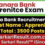 Canara Bank Apprentice Recruitment 2026