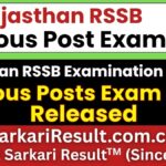 RSSB Exam Calendar 2026-27