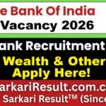 SBI SCO Wealth & Other Post Recruitment 2026