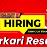 Urgent Hiring In Sarkari Result