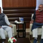 गिरिराज सिंह से मिले CM विष्णुदेव साय, छत्तीसगढ़ में