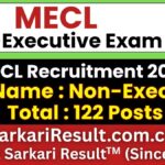 MECL Non-Executive Online Form 2026 – Last Date Today