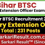 Bihar BTSC Fishery Extension Officer Recruitment 2026