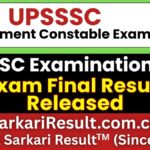 UPSSSC Enforcement Constable Final Result 2026 Out