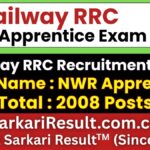 Railway RRC NWR Apprentice Recruitment 2026