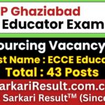 UP Ghaziabad ECCE Educator Recruitment 2026