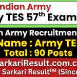 Indian Army TES 57th Recruitment 2026