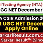 NTA CSIR UGC NET December Online Form 2026