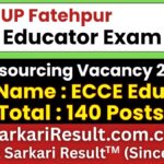 UP Fatehpur ECCE Educator Recruitment 2026