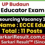 UP Budaun ECCE Educator Recruitment 2026